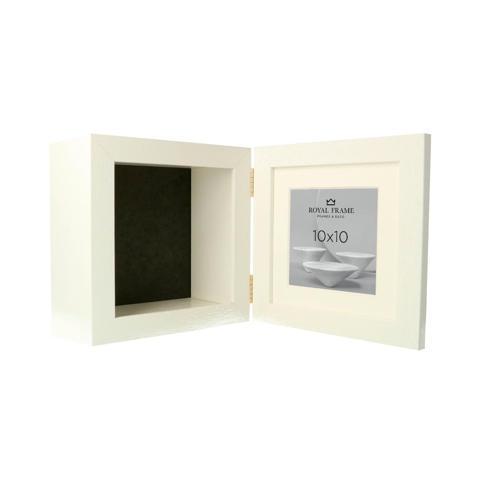 Twee zijden van een natuur eiken kader.